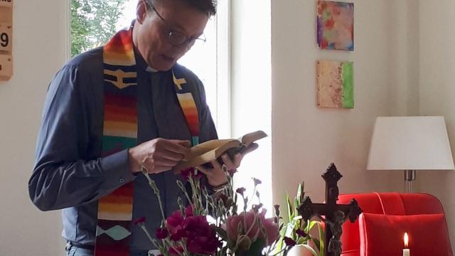 Anlässlich des katholisches Hochfestes Peter und Paul hielt Propst Berkefeld eine Andacht in der Caritas-Tagespflege Duderstadt.