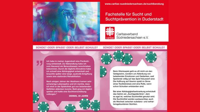 Ausstellung „Sünde? Oder Spaß? Oder selbst schuld?“ der Fachstelle für Sucht und Suchtprävention der Caritas Südniedersachsen